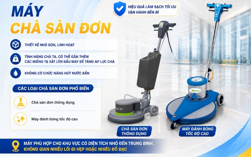 Máy chà sàn đơn  